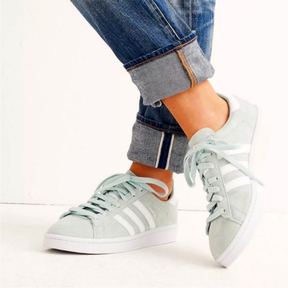 Adidas Men's Campus Classic Suede Sneaker in Green Size 7